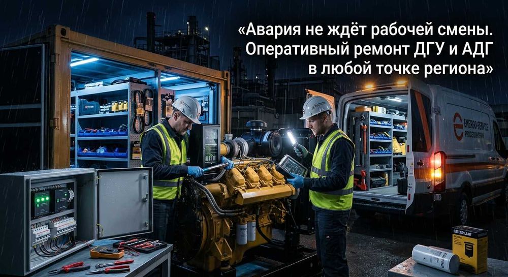 Ремонт дизельных генераторов ДГУ, АДГ, ДЭС