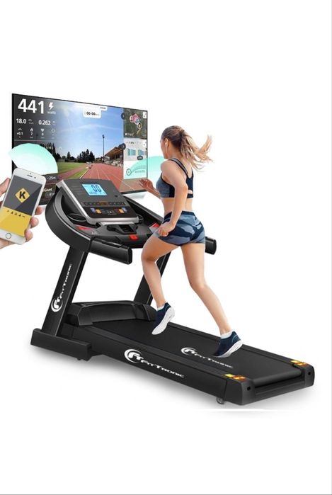 Banda de alergat electrica FitTronic® Delta 550, motor 4.0 CP, greutat