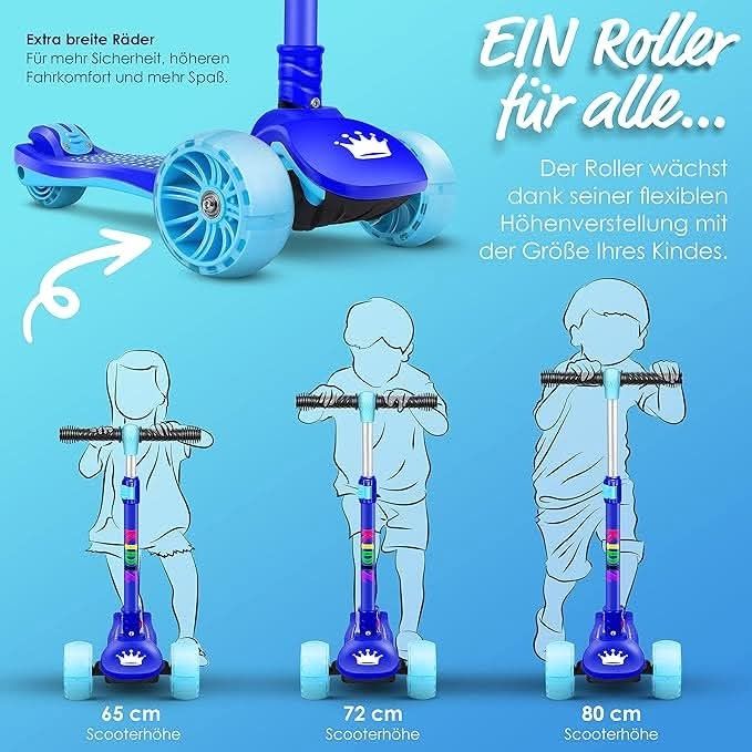 Детски скутер KIDIZ® X-Pro2 с PU LED светещи колела