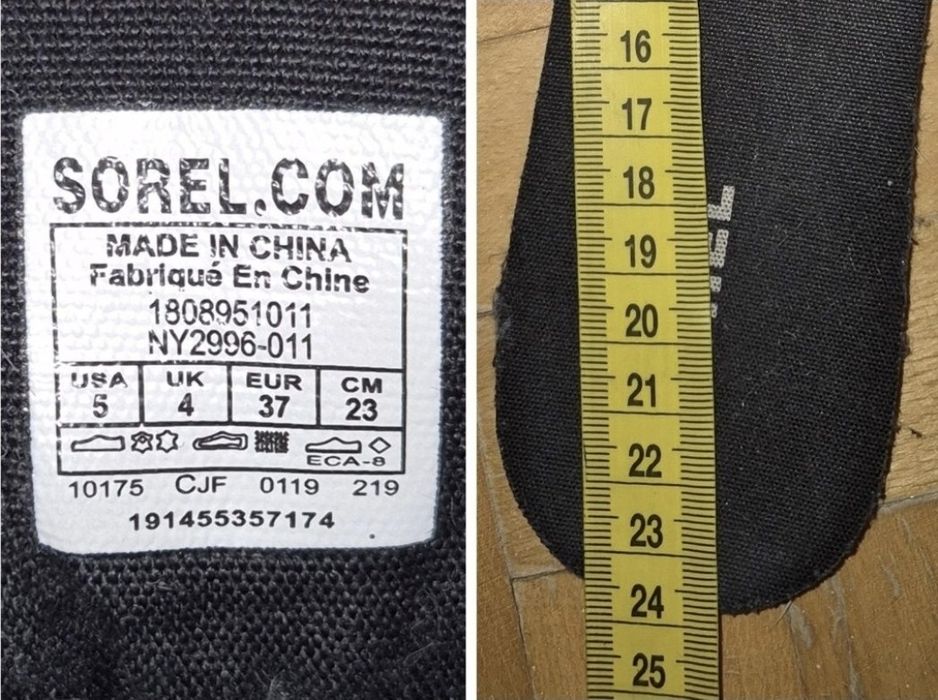 Ghete Sorel Madson Moc Toe, Piele, Impermeabile - Mărimea 37