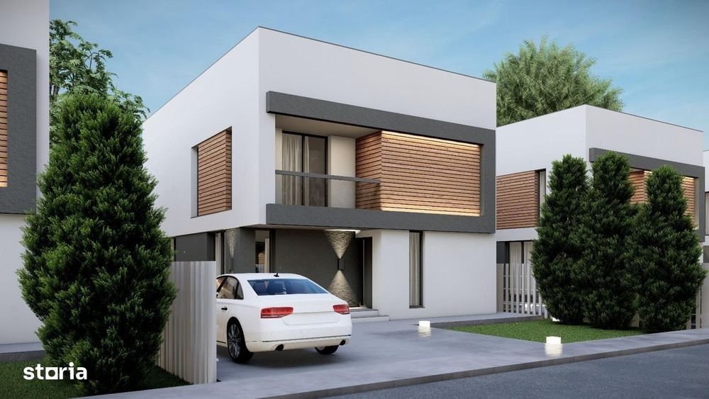 Vila individuala P+1E ~ 4 camere 3 bai ~ 355mp teren