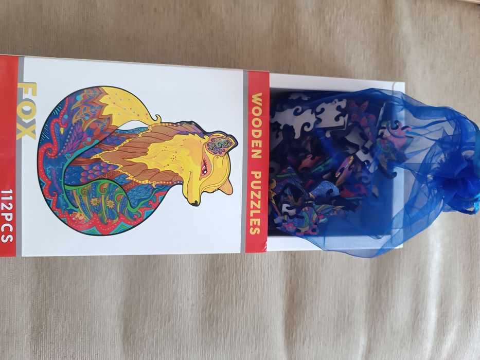 Дървени пъзели Лисица и Лъв