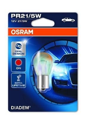 BEC Osram 12V PR21/5W rosu, 1 buc. Pentru DS Ford Land-Rover MG Peugeot