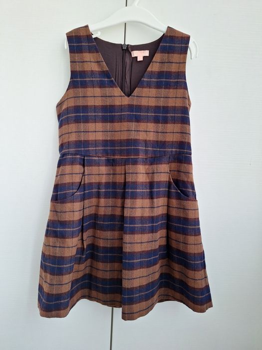 Rochie zana toamna serbare groasa gradinita 116-122 fete 5 6 ani veste