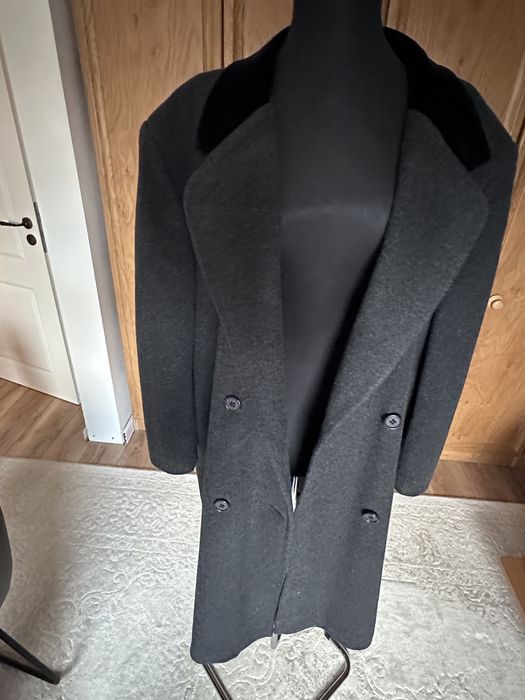 Vand palton lana negru C&A marimea M