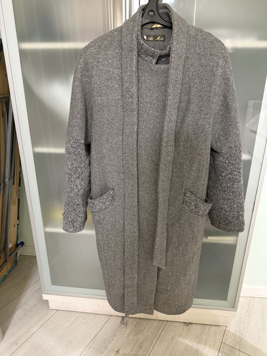 Пальто серое женское