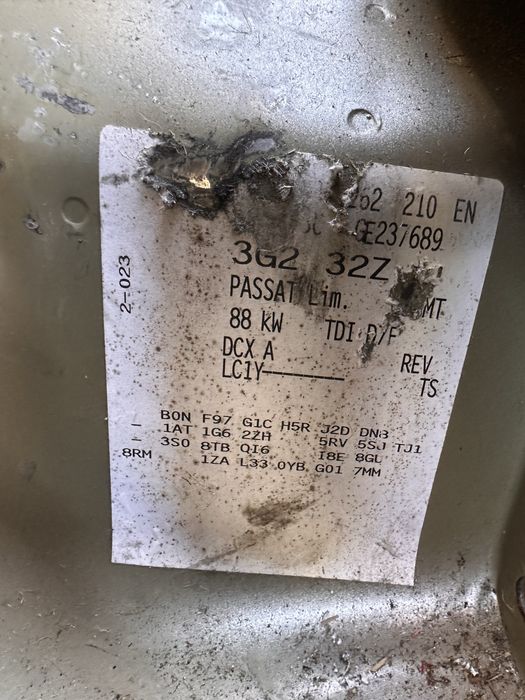 Фв пасат 8 1.6тди на части / vw passat 1.6tdi dsg