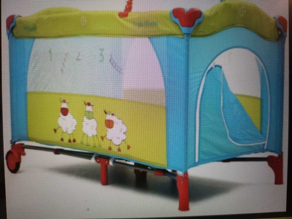 Детска кошарка  "Happy baby" + матрак еко.