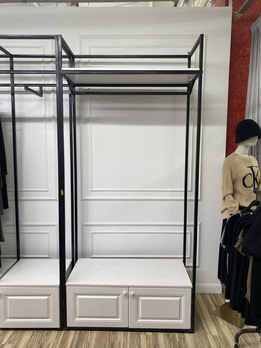Рейлы, мебель для одежды со шкафчиками