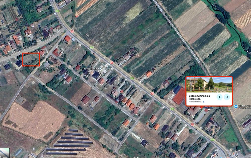 Teren intravilan – Badon | 14 ari | 2 fronturi la străzi asfaltate