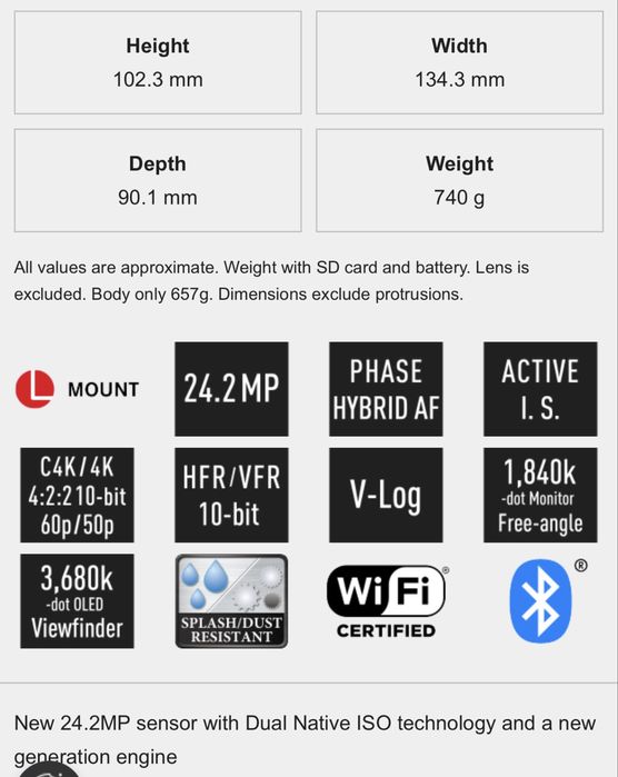 Panasonic Lumix S5 II 6K 24-105mm F4 OIS 6K 10bit лучше чем Sony A7 IV