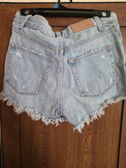 Къси дамски дънки Zara