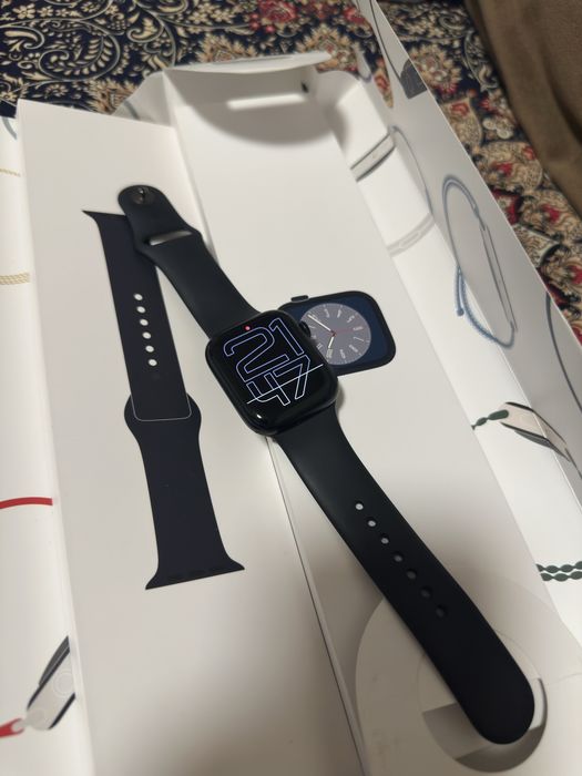 Iwatch 8 45mm 87% 32gb коробка док очилмаган