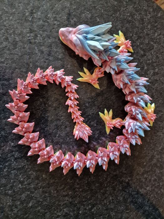 Дракон раздвижен 3д принт