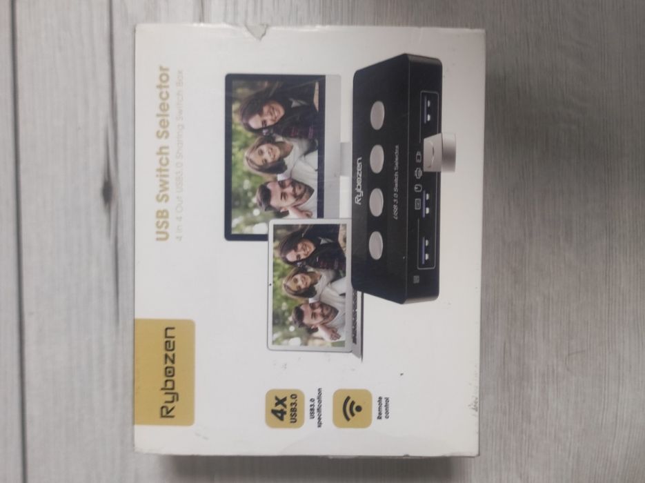 RYBOZEN USB 3.0 Switch Selector 4 Port