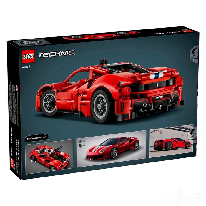 Конструктор LEGO Technic Автомобиль Ferrari 488 Pista, 882 деталей