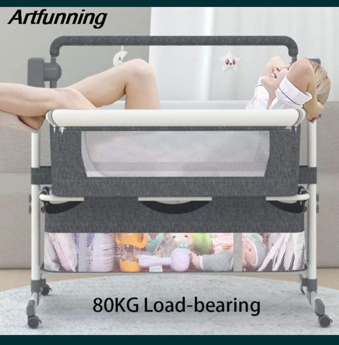 Даставка бесплатная. Детская электрический люьлка Прикроватная кроват