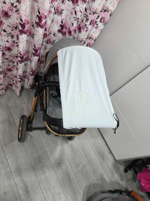 Комбинирана детска количка Moni MIDAS сива