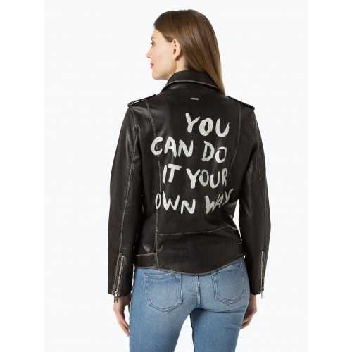 PEPE JEANS ново оригинално дамско кожено яке - размер L