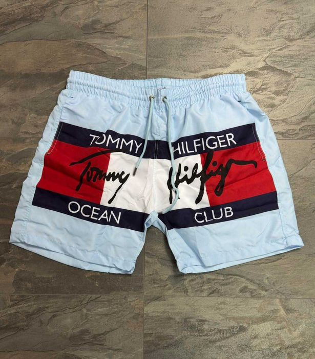 Модерни мъжки плажни шорти/бански TOMMY HILFIGER – стил, удобство и перфектна лятна визия!