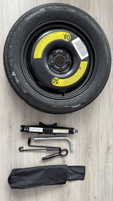 Roata rezerva slim Vw Tiguan 145/85R18 cu cric 5QF601027C