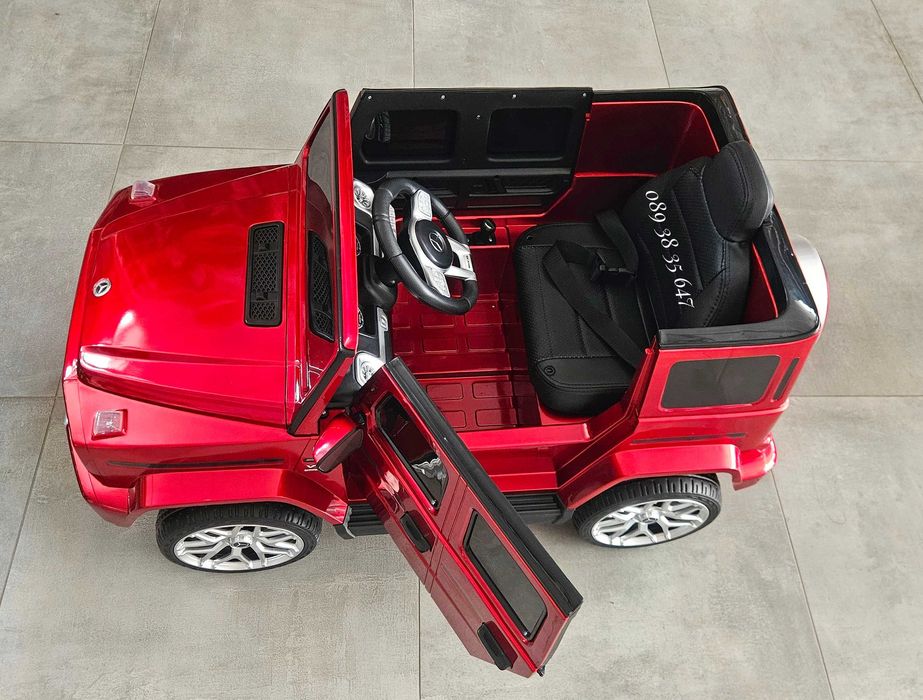 ХИТ!НОВО!Акумулаторен джип Mercedes G63 AMG с 12V,EVA гуми,металик,USB