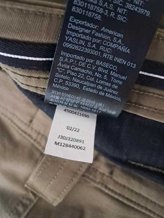 Pantaloni cargo Calvin Klein Jeans, mărimea 30, kaki/olive
