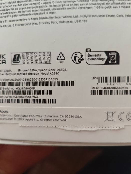 iPhone 14 pro , 256гб, черный