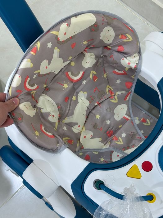 Детские ходунки с ручкой и тормозом — от 6 месяцев