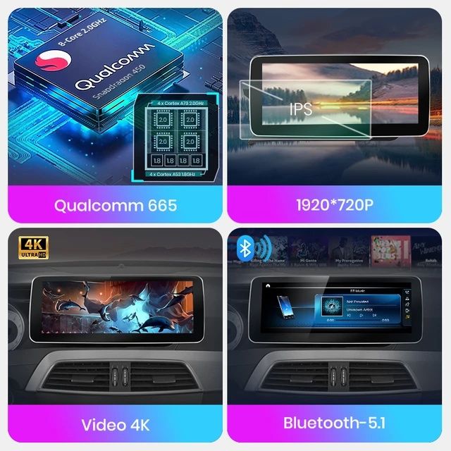 Navigatie Android  Mercedes C-Class W204  , Carplay Wireless