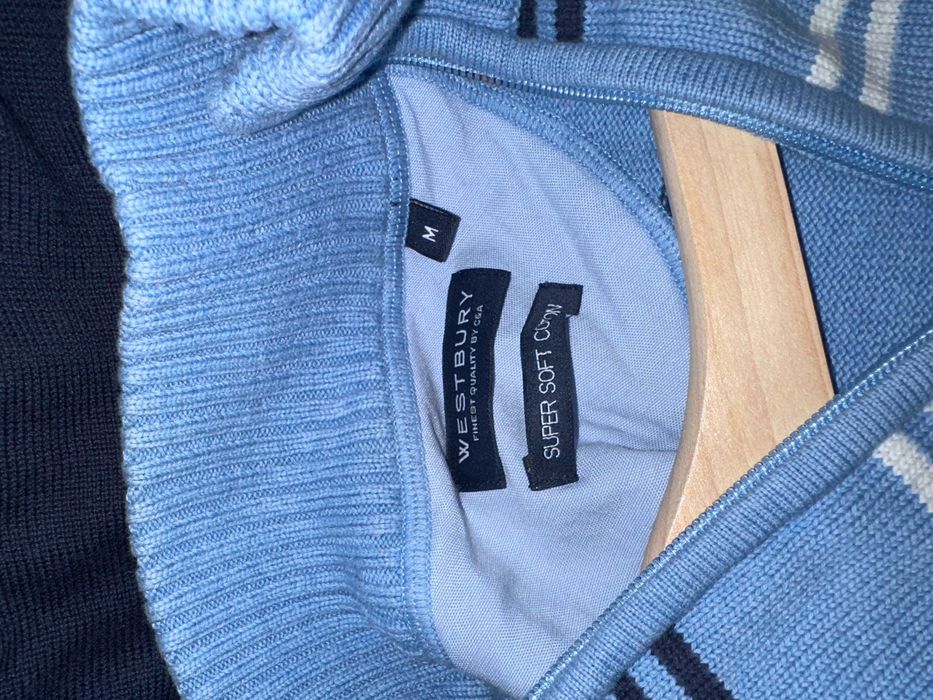 Pulover albastru în dungi Westbury