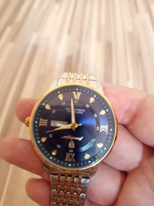 Podeagar Часовник, Нов, златист, неръждаема стомана