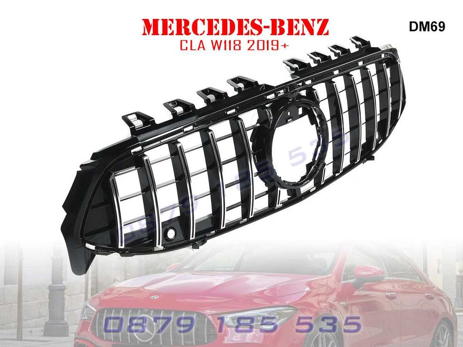 Предна решетка тип диамант Mercedes CLA W118 2019+ мецедес цла