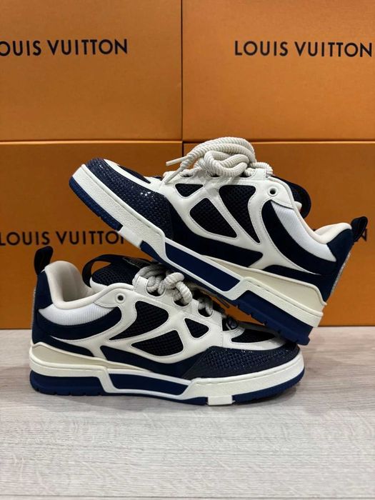 Adidasi Louis Vuitton Trainer Skate Edition Blue Marine