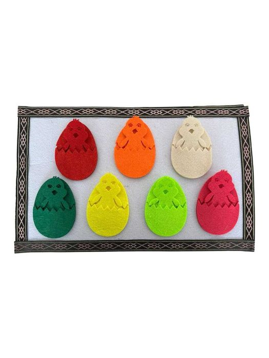 Тематические тактильные книги из фетра для детей