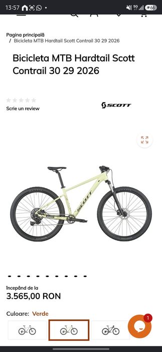 Bicicleta Scott Contrail 30 2026 marime L noua