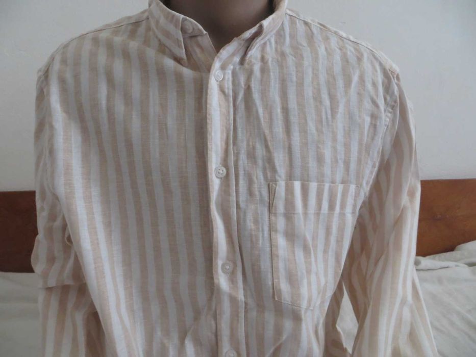Мъжки ризи с дълъг ръкав от лен
