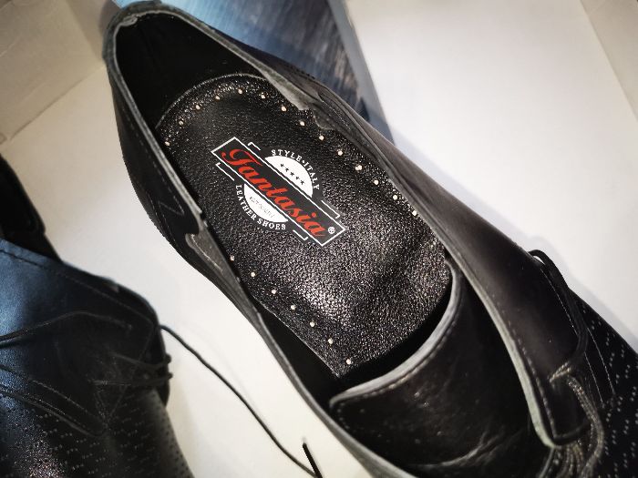 Елегантни мъжки обувки Fantasia style Italy естествена кожа