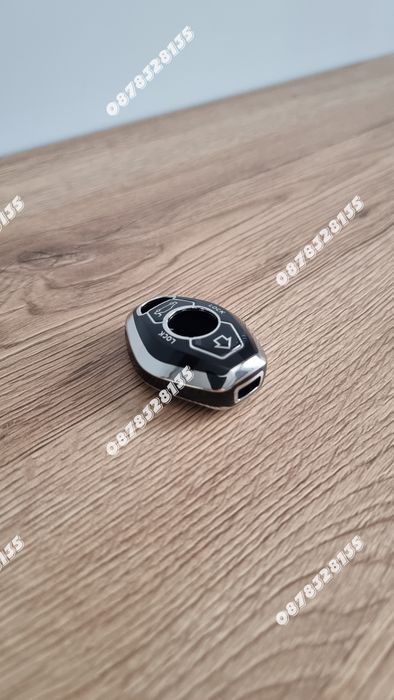 Силиконов кейс за ключ BMW ромбоид черен