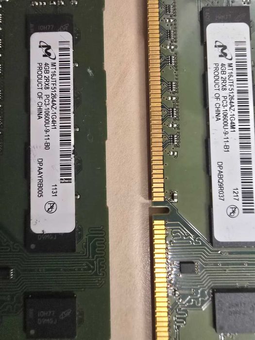 Kit Memorie RAM 8GB DDR3 1333MHz 2x4GB PC Micron