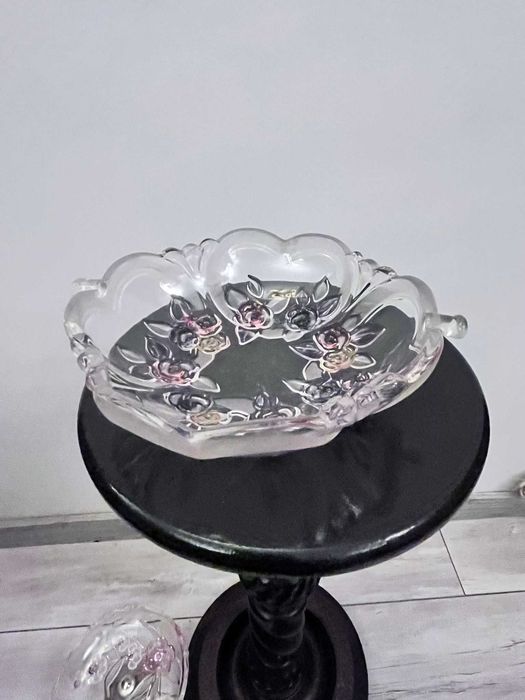 Fructiera centru de masa cristal w germania bibelou bibelouri