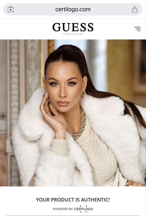 Златиста гривна Guess