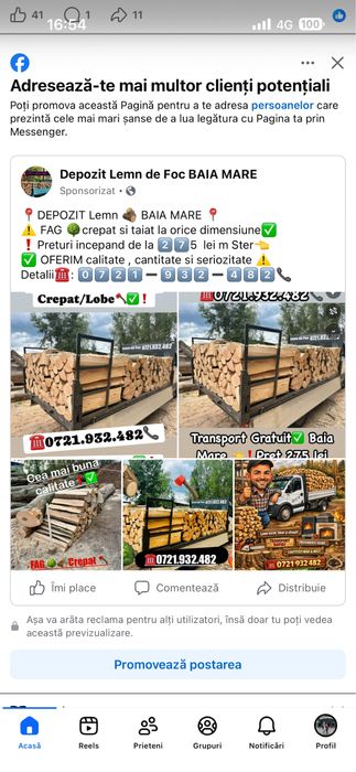 Vand Lemn de foc FAG !