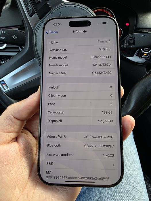 Iphone 16 Pro Black 128GB