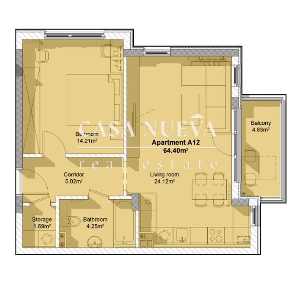 Продава се Двустаен апартамент в София, Драгалевци - 74 кв.м за 1905 €/кв.м - Снимка #3