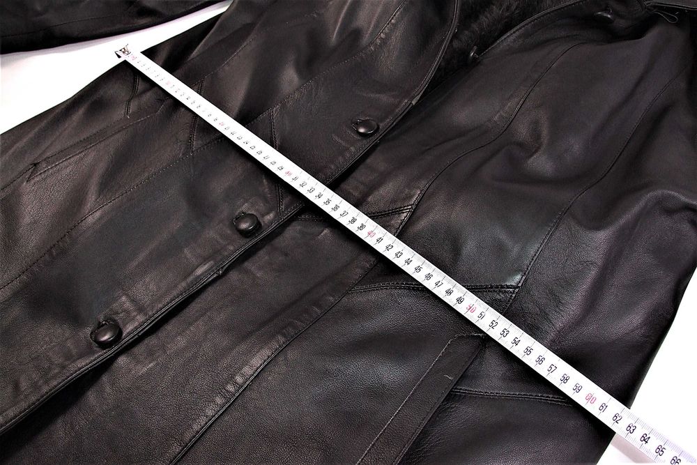 Haina lunga de dama + mesada, piele fina de ovina, mas. 48-50, NOUA