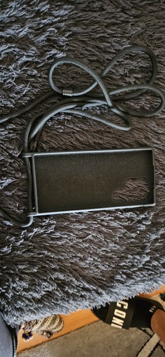 Husa cu snur Samsung Galaxy S23 Ultra Techsuit Crossbody Lanyard, negr