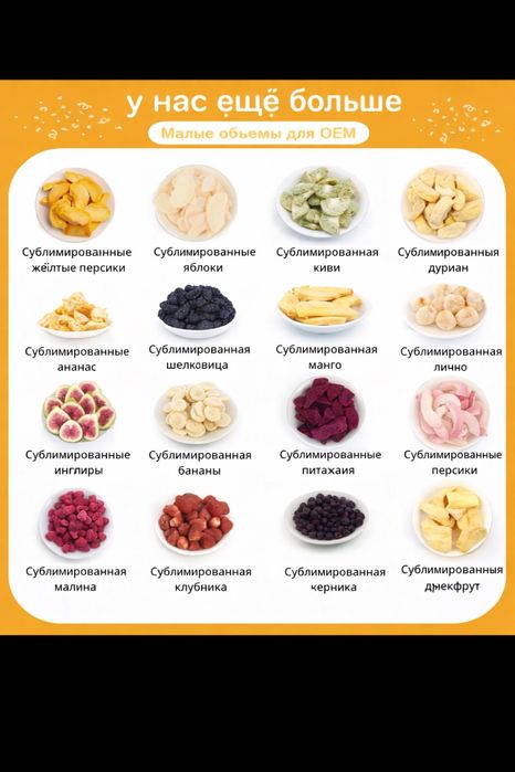 Сублимированные фрукты