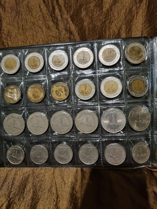 Monede vechi (Egipt, Emiratele Arabe, Belgia, URSS, Germania)