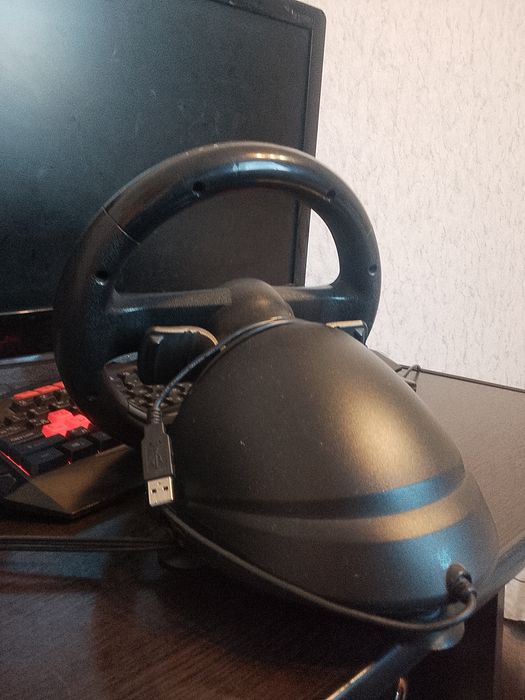 Игровой руль genius speed wheel 5 pro